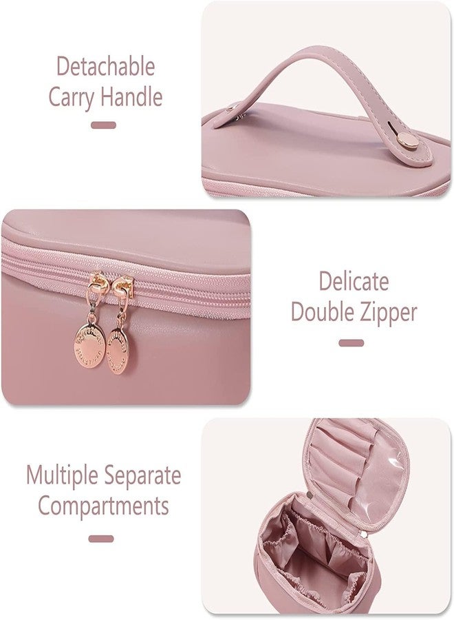 SHRBI Travel Makeup Bag, Cosmetic Bag Makeup Bag Organizer Toiletry Bag for Women for Toiletries Accessories Brushes Makeup Bag - Image 4