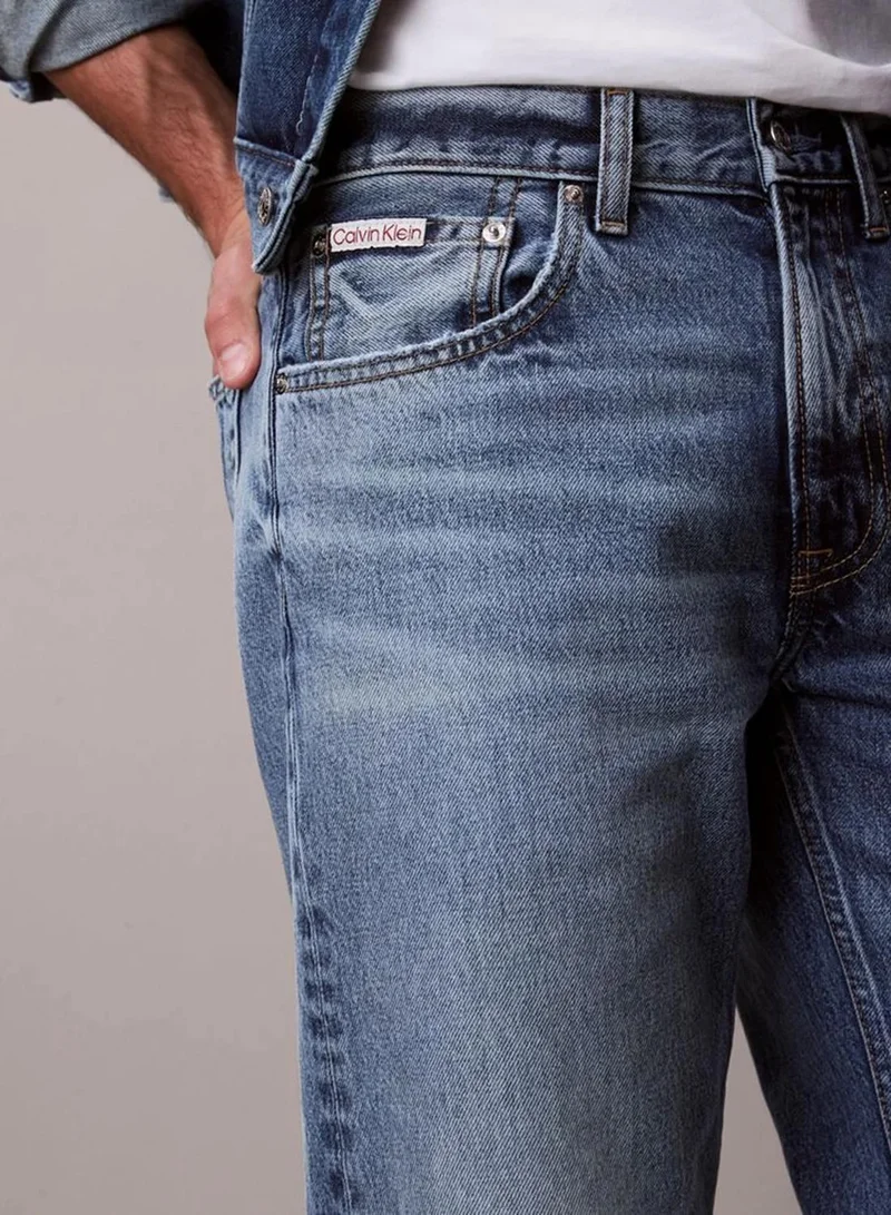 Calvin Klein ANDREW 90s Whiskered Straight Leg Jeans for Men | Best Price UAE