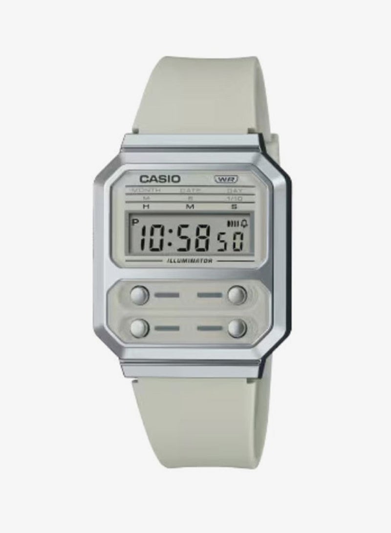 CASIO Unisex Resin Digital Watch A100WEF-8ADF - 32.7 mm - Image 1