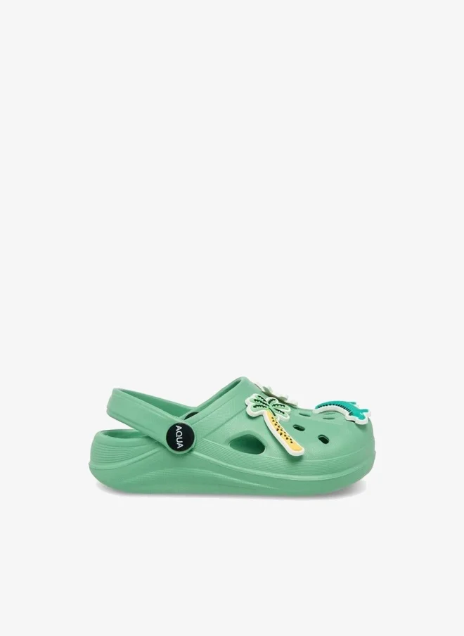 Aqua Boys Jibbitz Charm Clogs