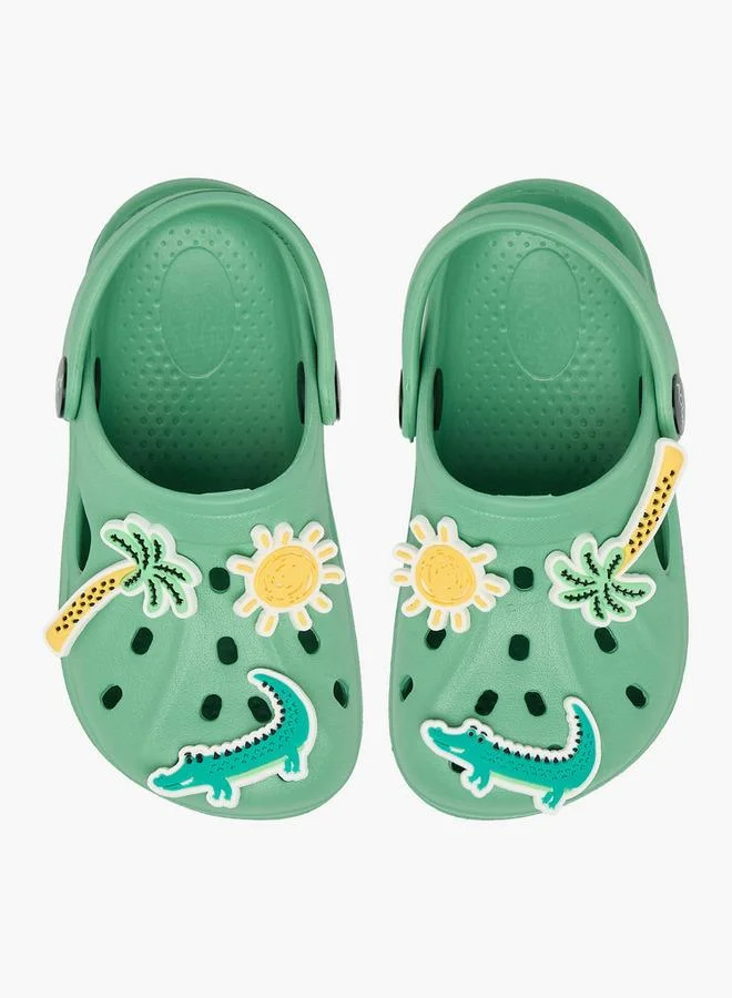 Aqua Boys Jibbitz Charm Clogs