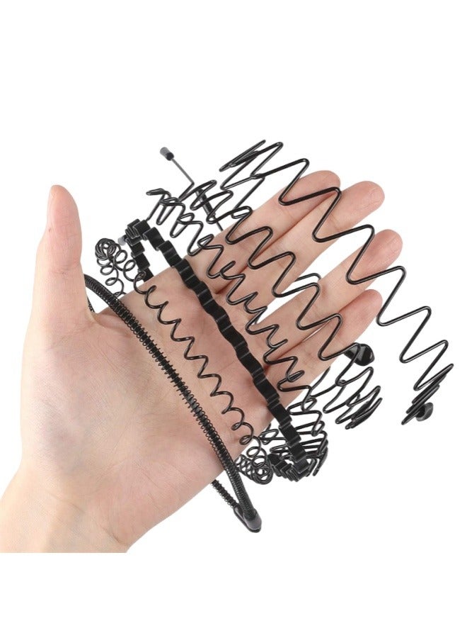 5pcs set of hair bands for men, invisible sports, anti slip bangs, hair clip, wash face headband, women's universal - Image 2