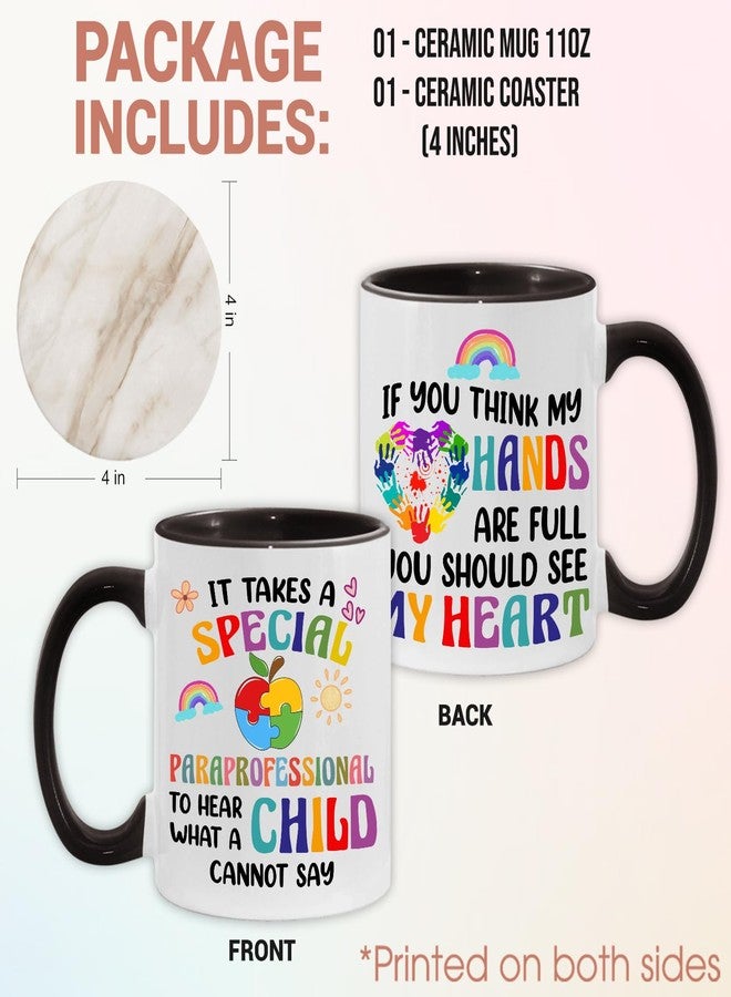 MEDROC Paraprofessional Gifts From Teachers - Coffee Mugs Ceramic 11oz, Teacher Week Gifts for Paras Women, Best Teaching Assistants Aides Appreciation Cups For Coworkers Friends - Image 2