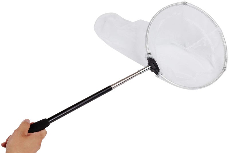 RESTCLOUD Insect and Butterfly Net with 12" Ring, 24" Net Depth, Handle Extends to 59 Inches (10" Ring, 48" Handle) - Image 4