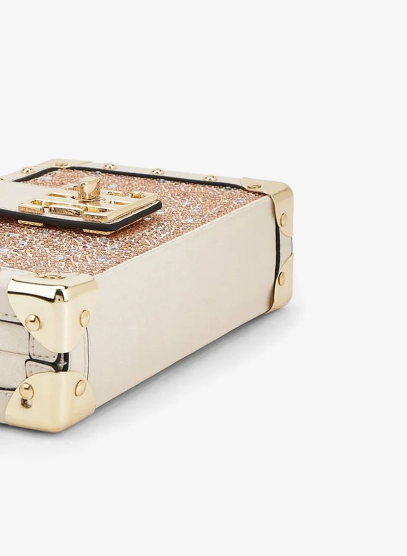 ELLE BEIGE Embellished Crossbody Bag With Twist Clasp Ramadan Collections for Women | Best Price UAE