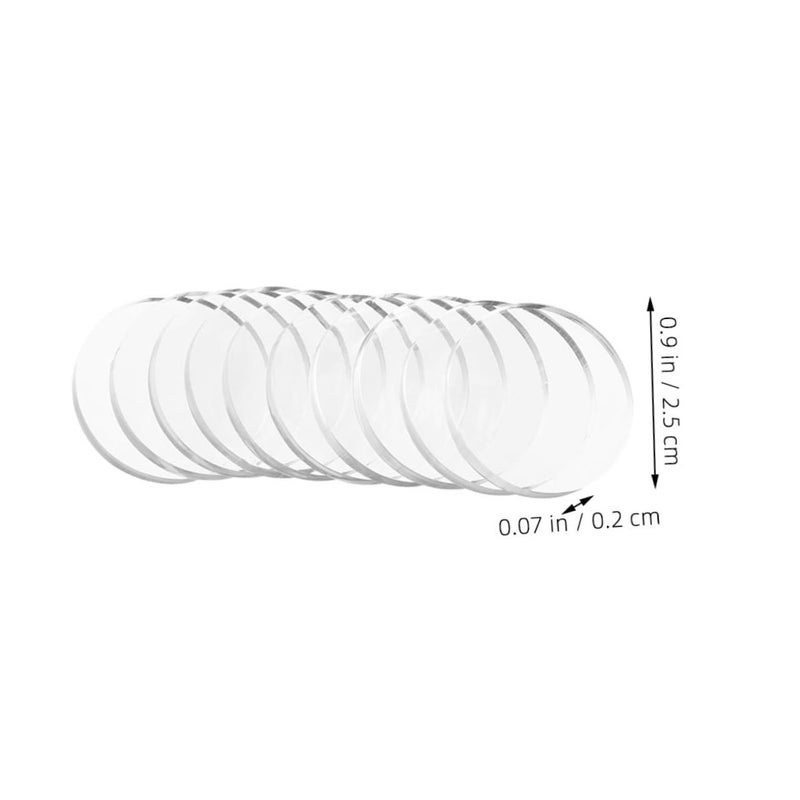 24 Pcs Clear Glass Table Bumpers Round Furniture Spacers Soft Cabinet Protection Pads - Image 3