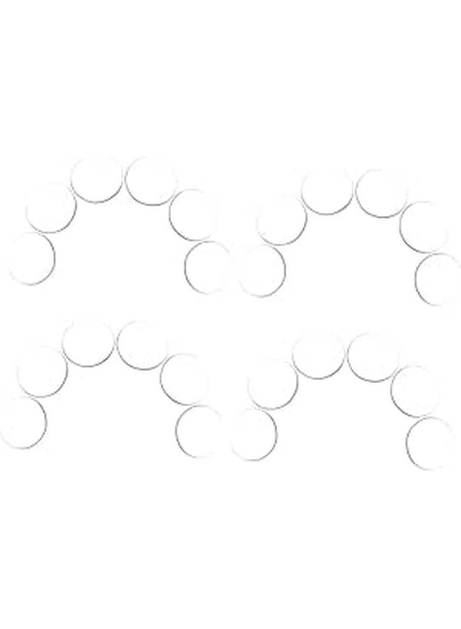 24 Pcs Clear Glass Table Bumpers Round Furniture Spacers Soft Cabinet Protection Pads - Image 1