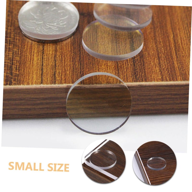 24 Pcs Clear Glass Table Bumpers Round Furniture Spacers Soft Cabinet Protection Pads - Image 5