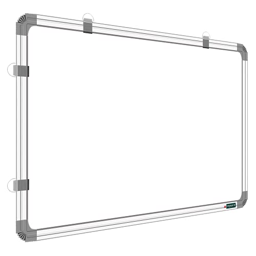 YAJNAS Non Magnetic 2X1.5 Feet Double Sided White&Chalk Board, Both Side Writing Boards - one Side White Marker and Reverse Chalk Board Surface (2x1.5 feet Pack of 01) - Image 1