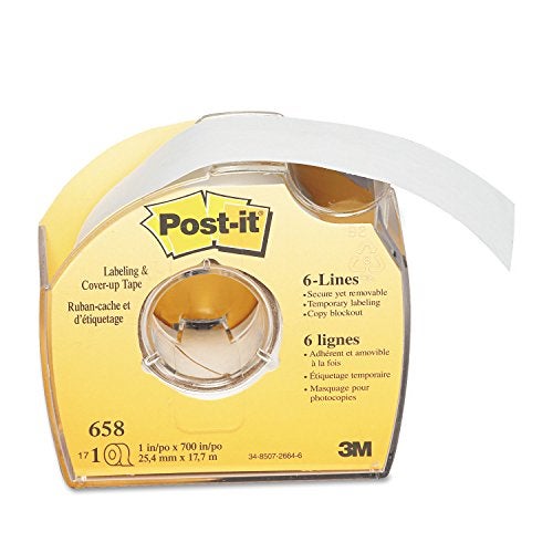 Post It Post-it Labeling & Cover-Up Tape, 1 Roll, 1 in x 700 in (658) - Image 1