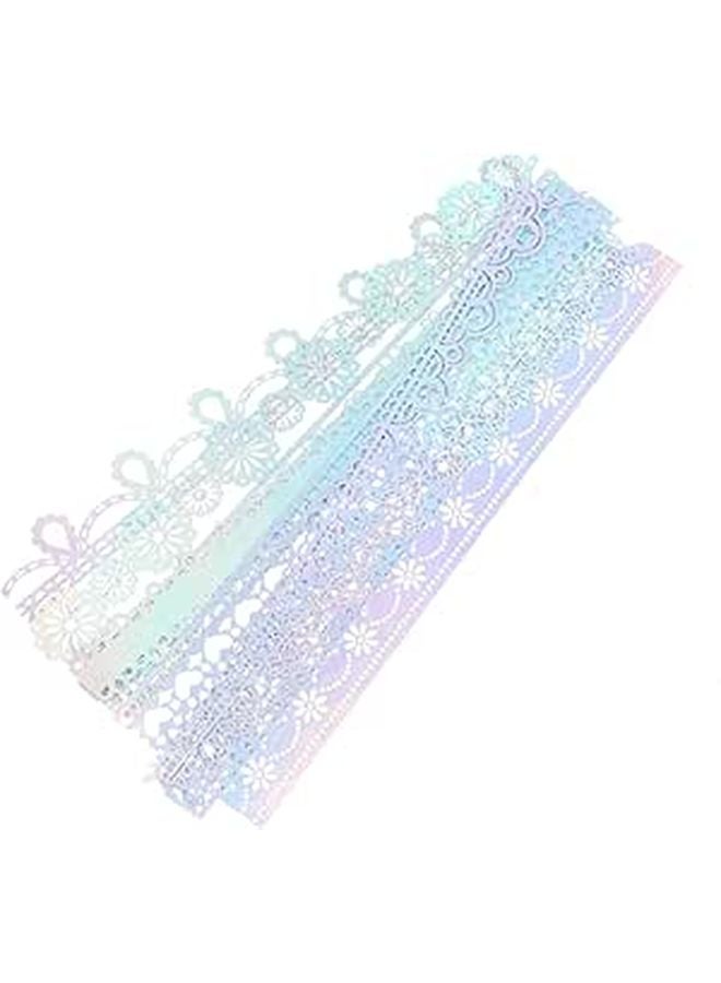 Uonlytech 10Pcs Hollow Out Lace Stickers For Scrapbooking Diy Crafts Vintage Journal - Image 1