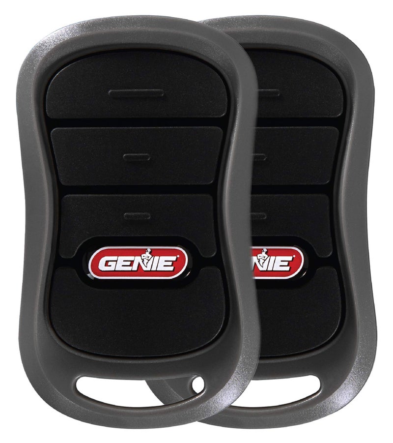 Genie 3-Button Garage Door Opener Remotes (2 Pack) - Each Remote Controls Up To 3 Genie Garage Door Openers -Compatibility Only With Genie Intellicode Garage Door Openers - Model G3T-R, Black - Image 1