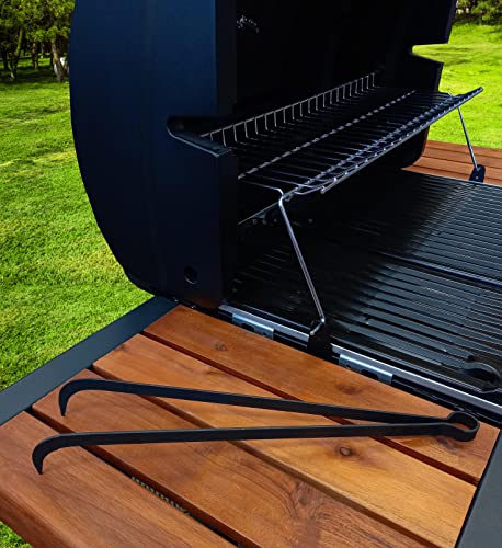 OC TRADE Charcoal Tongs, BBQ Charcoal Tongs, 15.75 Inch, Charcoal Tongs For Grill, Heavy Duty, Charcoal Cherry Picker Tool, Charcoal Grill Rake, Charcoal Grill Poker, Fire Tongs, Camping Fire Poker,Grill Tongs - Image 5