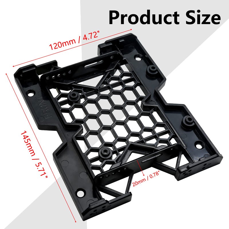 Uenhoy 4 Pcs 2.5â€œ or 3.5â€ to 5.25â€œ SDD HDD Mounting Bracket, Hard Disk Drive Bays Holder Adapter Computer Case Adapter for PC - Image 3