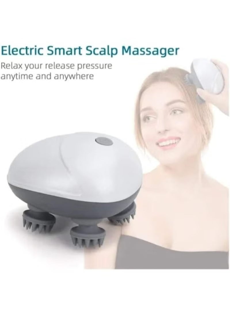 head massager wireless scalp and neck massager mucle relaxation 84 node electric handheld head massager for hair growth  stimulation  deep cleansing and stress relief multi color - Image 4