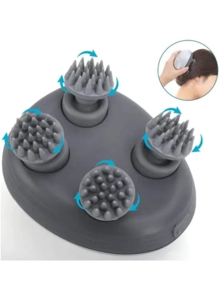 head massager wireless scalp and neck massager mucle relaxation 84 node electric handheld head massager for hair growth  stimulation  deep cleansing and stress relief multi color - Image 5