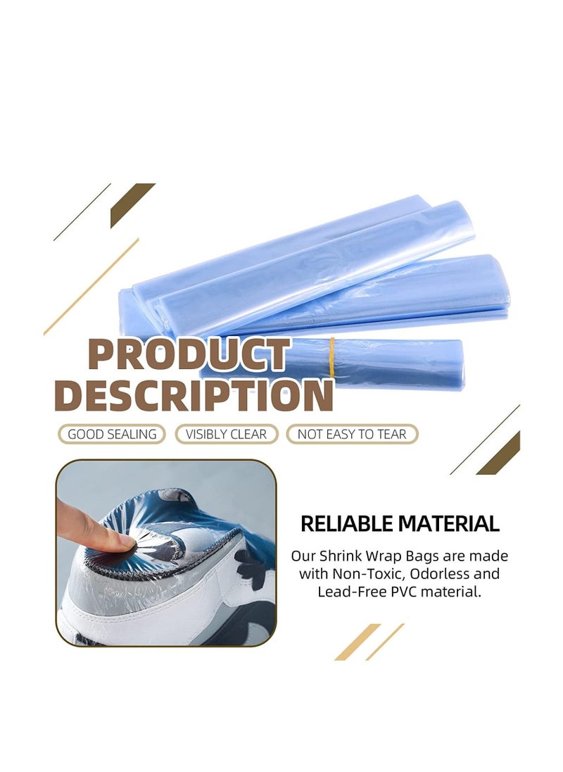 Generic Shrink Wrap Bags, PVC Clear Heat Sealer Bags, Seal Wrapping Supplies, Waterproof Odorless and Transparent, for Shoes Storage, Gifts, Remote Control, Candles, DIY Crafts Packaging, 50pcs (15 * 30cm)  - Image 3