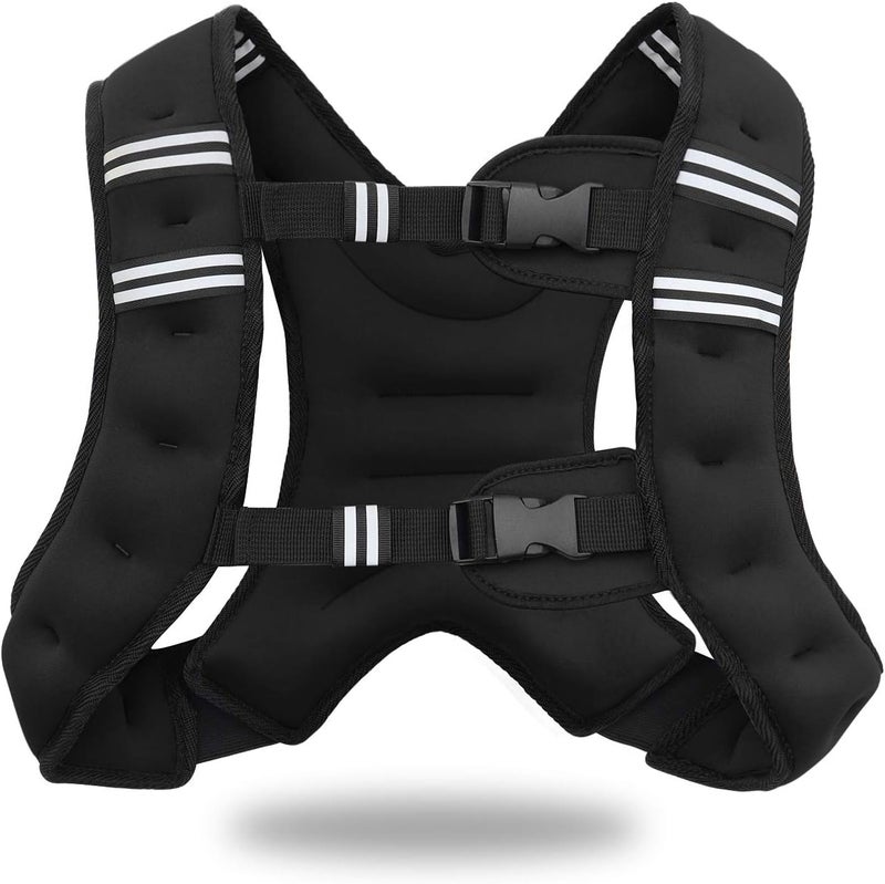 VITORY Weighted Vest Workout Equipment, 11lbs/18lbs Body Weight Vest for Men, Women, Strength Training, Running, Fitness, Muscle Building, Weight Loss, Weight lifting - Image 1