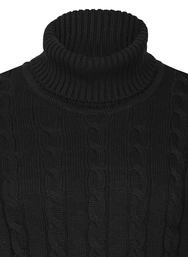 فيليكس هاردي Cable Knit Turtleneck Pullover