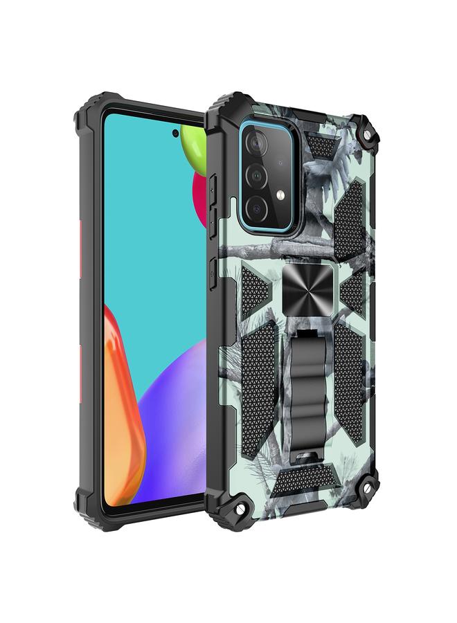 اس-توب جراب لهاتف Samsung Galaxy A52 4G / 5G، جراب واقٍ مغناطيسي مقاوم للصدمات من مادة TPU + PC مع حامل - Image 2