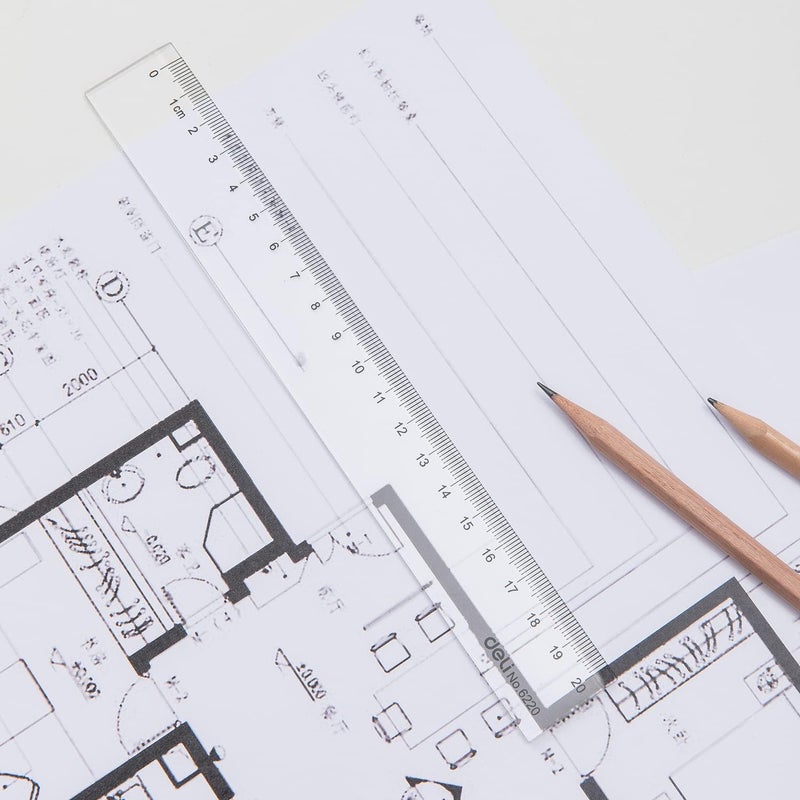 Deli 8" Ruler - Image 2