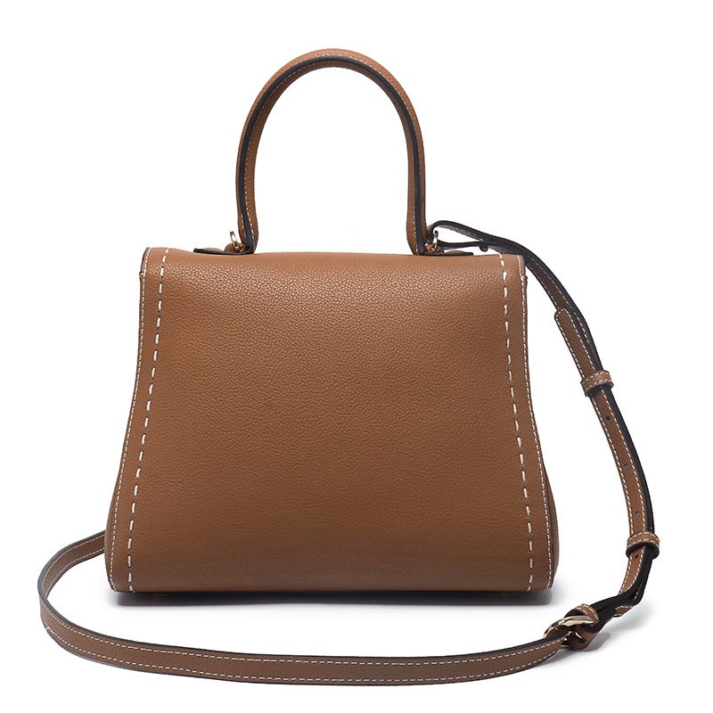 Cowhide New Genuine Leather Horseshoe Buckle Crossbody Bag Women'S Handbag High-End Commuter Shoulder Crossbody Bag - Image 4