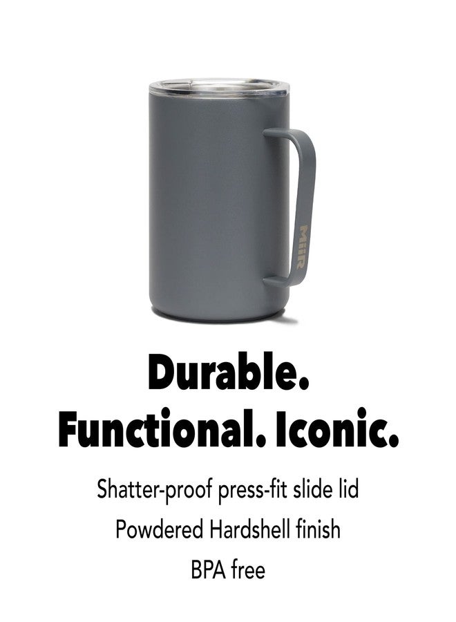 MiiR Camp Cup, 12oz - Double Wall Vacuum Insulated, Stainless Steel with Splash-Proof Slide Lid - Image 4