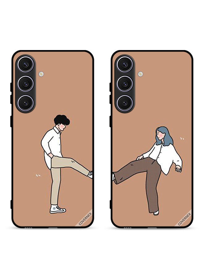 Covernex Two Cases For Samsung Galaxy S23 FE 5G Protective Covers Foot Bump High Five Couple Case Back Covers - Image 1