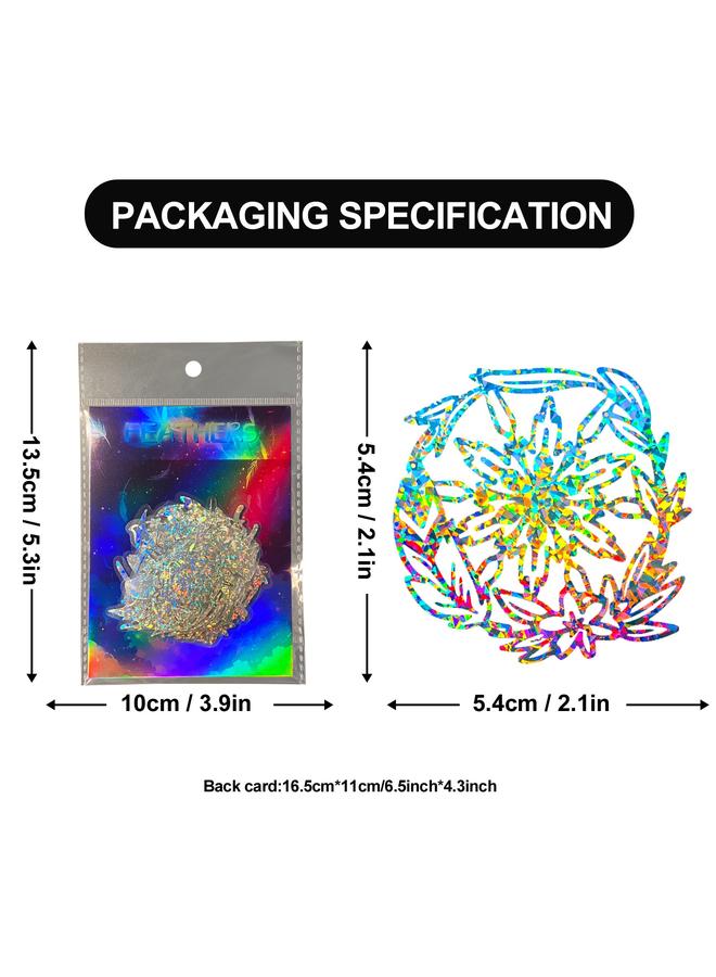 Bluejw Sell 50 Romantic Feather Silver Laser Sticker Window Notebook Decorative Cloth Laser - Image 5