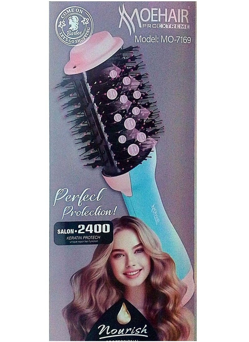 MoeHair - Mohair 2400 Wet & Dry Hair Styler Brush + Brand Bag Gift 2400 Watt (1 Year Warranty) - Image 1