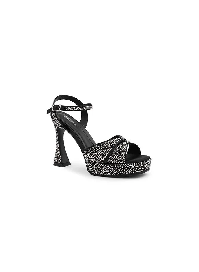 كابلي Cuple Embellished Ankle Strap Platform Heels