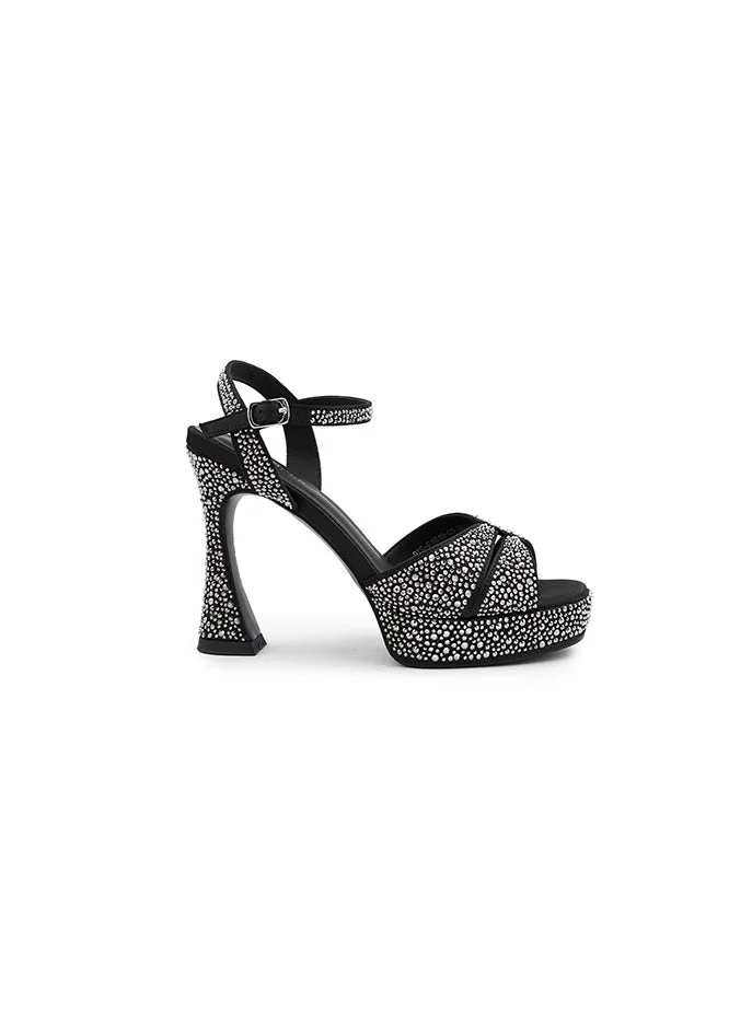 كابلي Cuple Embellished Ankle Strap Platform Heels