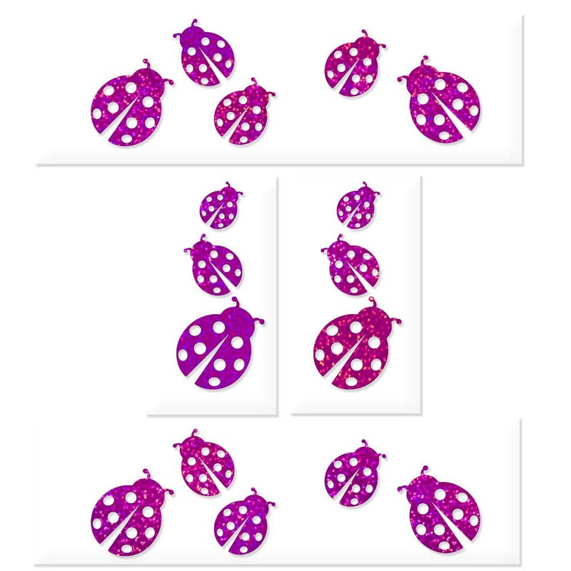 Overly Attached Decals Ladybug Patterned Kitchen Stand Mixer FrontBack Decal Set  Purple Metal Flake 