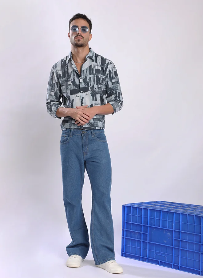 ستايلي Men Mid Rise Bootcut Jeans By Bene Kleed