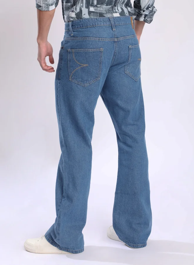 ستايلي Men Mid Rise Bootcut Jeans By Bene Kleed