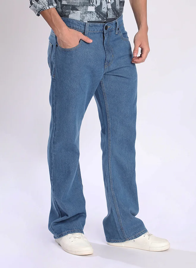 ستايلي Men Mid Rise Bootcut Jeans By Bene Kleed