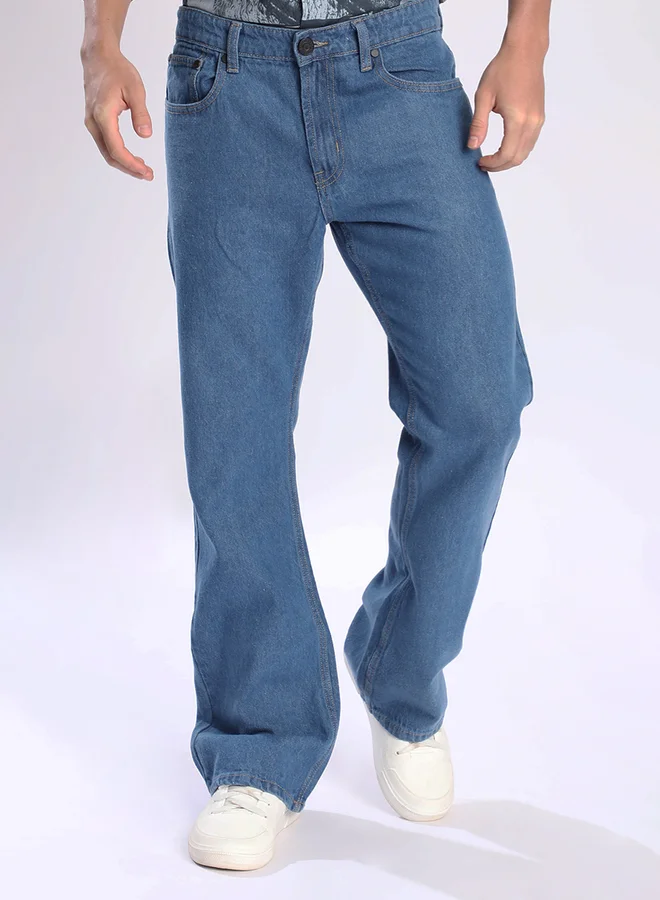Styli Men Mid Rise Bootcut Jeans By Bene Kleed