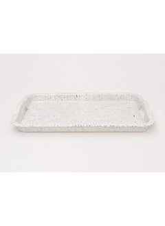 Bright Designs Melamine Rectangle Tray  Set of 1
  (L 55cm W 35cm) Creamy with black  - Image 2