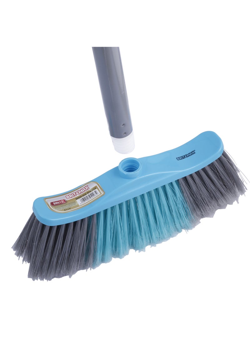 Homeway - BM413 BriteMax Broom Head with Stick – Ready-to-Use Cleaning Tool - Image 1