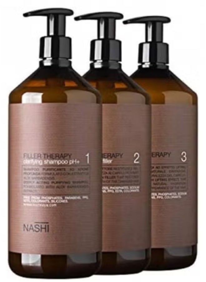 Nashi Argan Nashi Filler Therapy Hair Care Set 3×1000gm