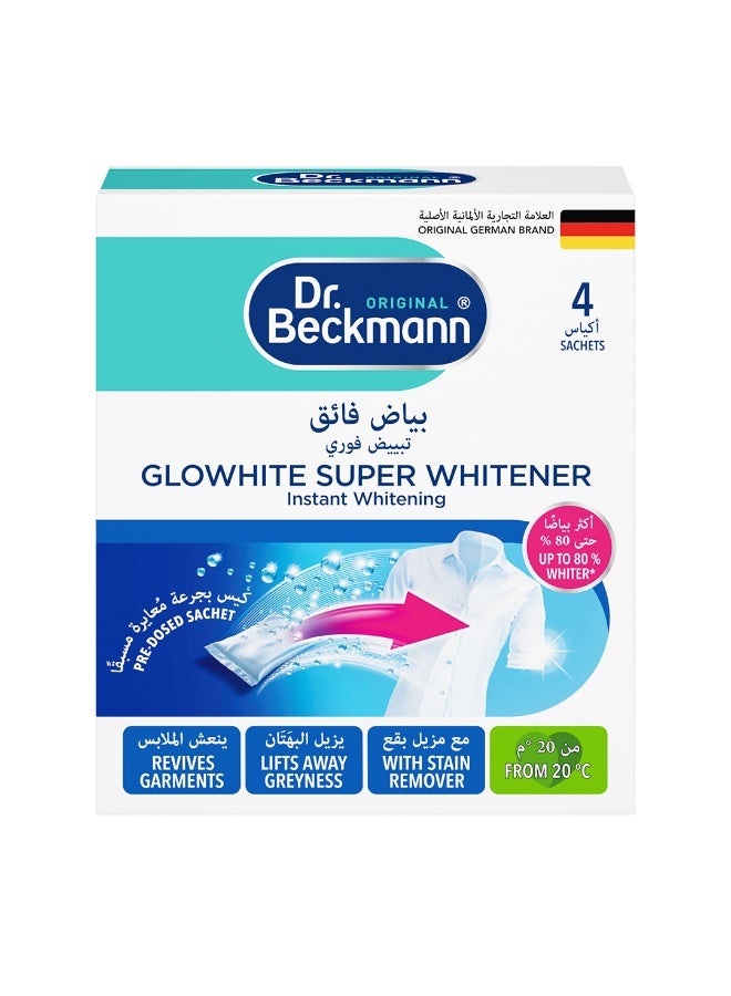 Glowhite Super Whitener Fabric Detergent Powder 4x40g