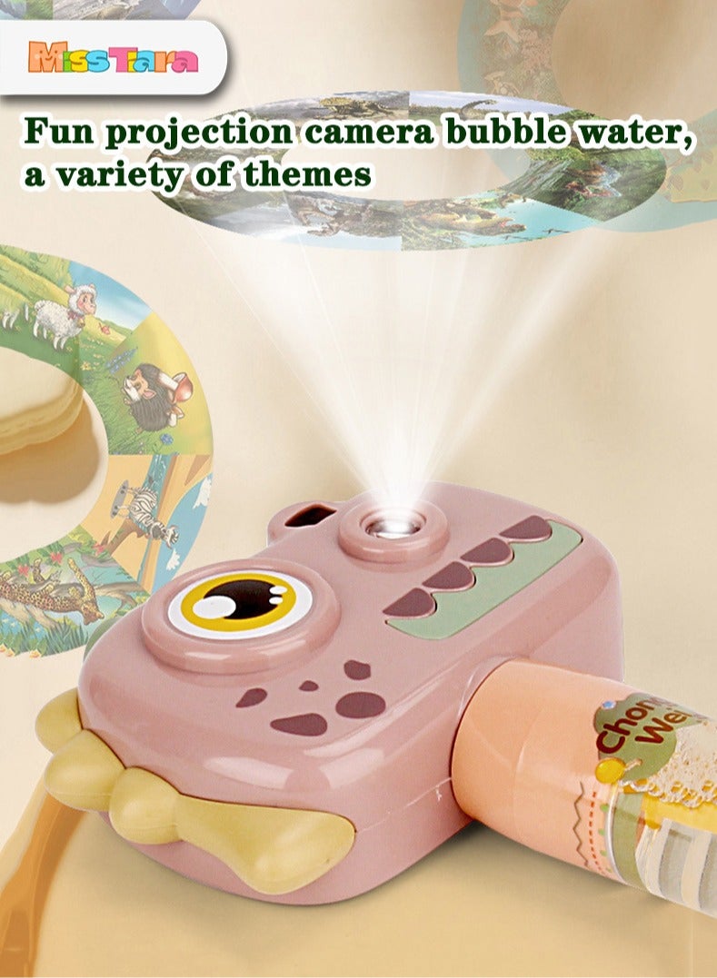 MissTiara 3 Pcs Alligator Camera Lights Up Projection Bubble Water Toy Party Favors for Kids Bubble Wands Toy, Party Favors, Goodie Bags Fillers, Birthday Day Gifts and Prize - Image 3