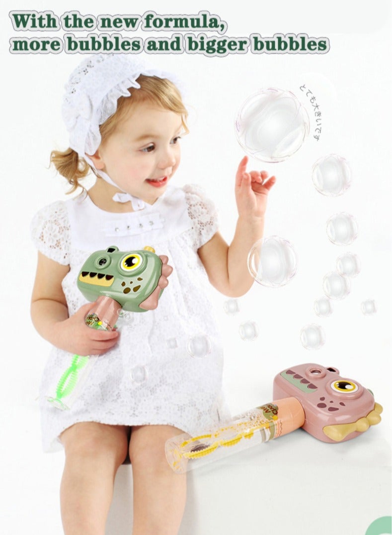 MissTiara 3 Pcs Alligator Camera Lights Up Projection Bubble Water Toy Party Favors for Kids Bubble Wands Toy, Party Favors, Goodie Bags Fillers, Birthday Day Gifts and Prize - Image 5