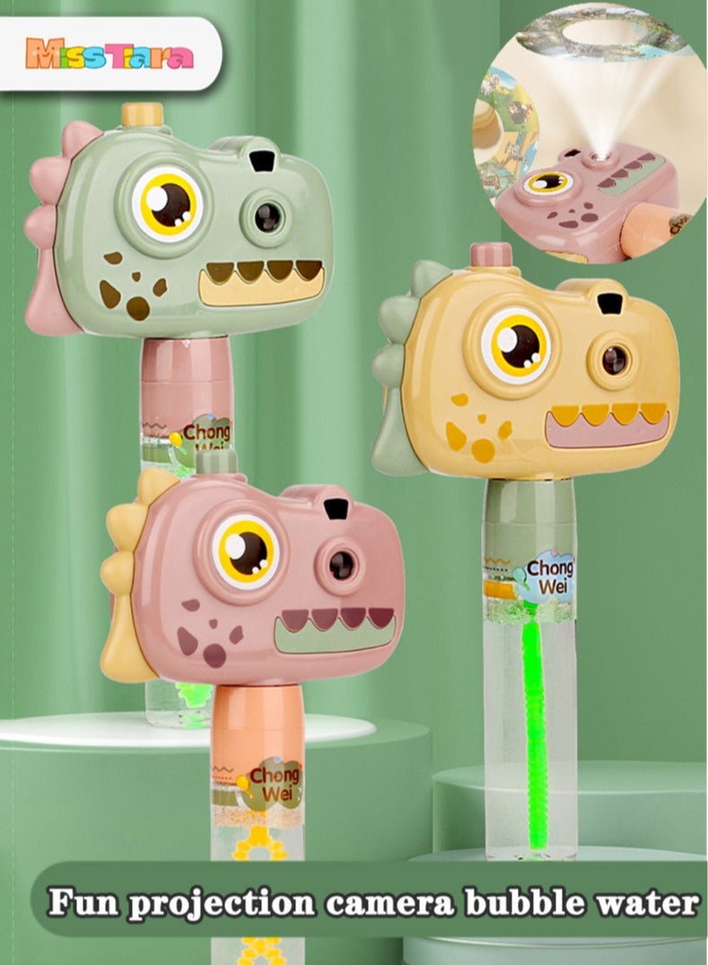 MissTiara 3 Pcs Alligator Camera Lights Up Projection Bubble Water Toy Party Favors for Kids Bubble Wands Toy, Party Favors, Goodie Bags Fillers, Birthday Day Gifts and Prize - Image 1