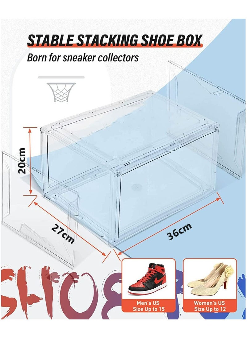 Shoe Boxes Clear Plastic Stackable,3 Pack Sneaker Storage Boxes with Magnetic Door, Acrylic Boxes for Display, Strong - pzsku/Z86F0E5B1E201D70D3E9AZ/45/_/1687308737/125c6930-2253-4b7b-967f-e8ed7bc89e71