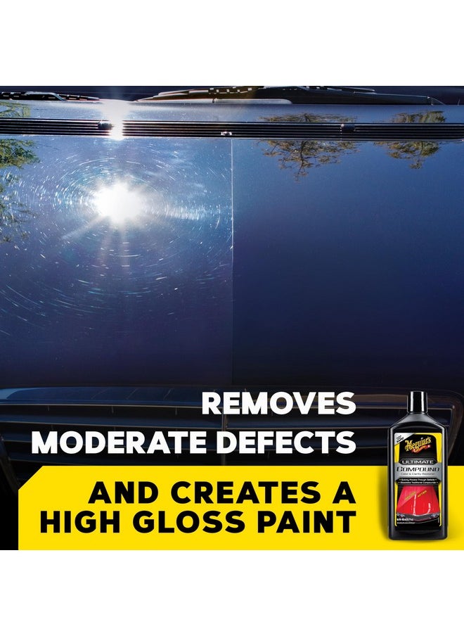 Meguiar's Ultimate Compound, Restore Color & Clarity, Clear-Coat Finish, Removing Swirl Marks & Scratches, Polish, Rich Shine, Safe On Paint (450Ml , Pack Of 1)  - Image 2