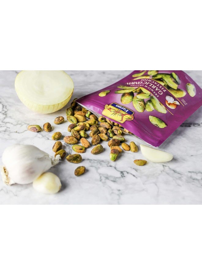 Setton Farms Naturally Seasoned Pistachio Kernels, Garlic Onion, No Shell Pistachios, Certified Non-GMO, Gluten Free, Vegan and Kosher, 5 oz Resealable Pouch - Image 4