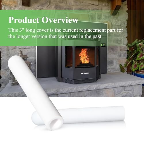 WFCYX 812-1322, 812-4920 Thermocouple Ceramic Protection Tube Cover Fit for QuadraFire Pellet Stove, Compatible with Thermocouple 812-0210, Fits Quadra-Fire 800, 1000, 1100i, 1200, 1200i Pellet Stoves - Image 2