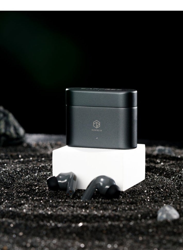 ROSESELSA Earfree i5 true wireless earbuds， Earbuds with Noise Cancellation, TWS Bluetooth Earphones, 48dB ANC Earbuds, 50H Battery, 54ms Gaming Earbuds, Airbuds, In Ear Earbuds, Aluminum Case, LDAC Hi-Res - Image 4