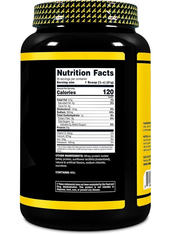 Primaforce Whey Protein Isolate Powder (Vanilla, 2 Lbs) - Non-Gmo, Gluten Free  - Image 4